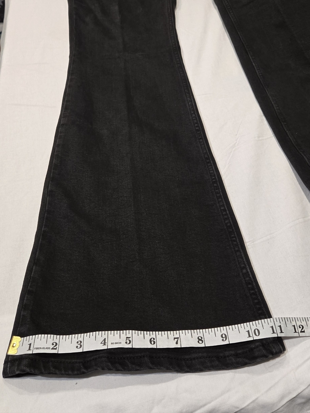 MWT MNG Jeans Collections Flare Color Black Size 38 - Picture 8 of 14